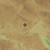 Shaded relief of the 52 km around Gornja Trepča, drawn from the GMTED2010 grid