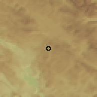 Shaded relief of the 52 km around Gornje Crkvice, drawn from the GMTED2010 grid