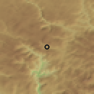 Shaded relief of the 52 km around Gornje Lipovo, drawn from the GMTED2010 grid