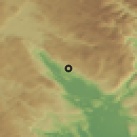 Shaded relief of the 52 km around Gornji Rsojevići, drawn from the GMTED2010 grid