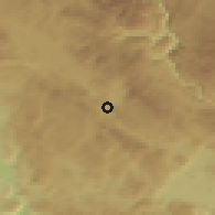 Shaded relief of the 52 km around Goslić, drawn from the GMTED2010 grid