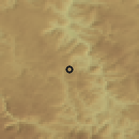 Shaded relief of the 52 km around Grab, drawn from the GMTED2010 grid