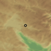 Shaded relief of the 52 km around Gračanica, drawn from the GMTED2010 grid