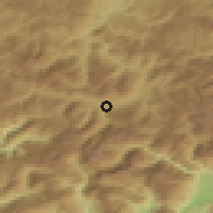 Shaded relief of the 52 km around Gusinje, drawn from the GMTED2010 grid