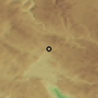 Shaded relief of the 52 km around Jasenovo Polje, drawn from the GMTED2010 grid