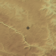 Shaded relief of the 52 km around Beljkovići, drawn from the GMTED2010 grid