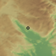 Shaded relief of the 52 km around Jovanovići, drawn from the GMTED2010 grid