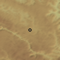 Shaded relief of the 52 km around Kordovina, drawn from the GMTED2010 grid