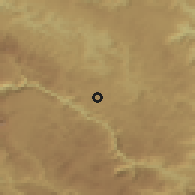Shaded relief of the 52 km around Košare, drawn from the GMTED2010 grid