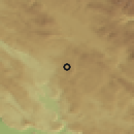 Shaded relief of the 52 km around Kovači, drawn from the GMTED2010 grid