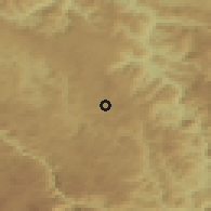 Shaded relief of the 52 km around Kozica, drawn from the GMTED2010 grid
