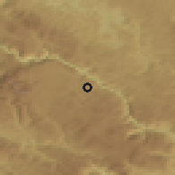 Shaded relief of the 52 km around Krš, drawn from the GMTED2010 grid