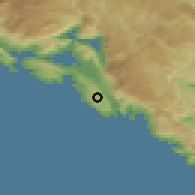 Shaded relief of the 52 km around Kubasi, drawn from the GMTED2010 grid