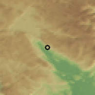 Shaded relief of the 52 km around Kupinovo, drawn from the GMTED2010 grid