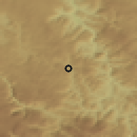 Shaded relief of the 52 km around Lekovina, drawn from the GMTED2010 grid