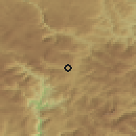 Shaded relief of the 52 km around Lipovska Bistrica, drawn from the GMTED2010 grid