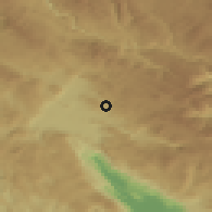 Shaded relief of the 52 km around Lukovo, drawn from the GMTED2010 grid
