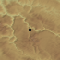Shaded relief of the 52 km around Mala Crna Gora, drawn from the GMTED2010 grid