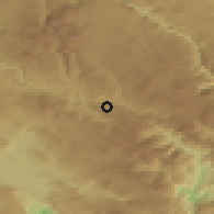 Shaded relief of the 52 km around Malinsko, drawn from the GMTED2010 grid