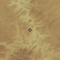 Shaded relief of the 52 km around Mioče, drawn from the GMTED2010 grid
