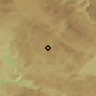 Shaded relief of the 52 km around Mokri Do, drawn from the GMTED2010 grid