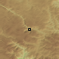 Shaded relief of the 52 km around Bistrica, drawn from the GMTED2010 grid