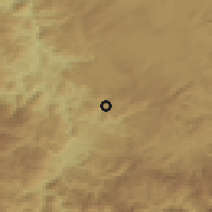 Shaded relief of the 52 km around Azane, drawn from the GMTED2010 grid