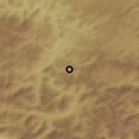 Shaded relief of the 52 km around Orah, drawn from the GMTED2010 grid