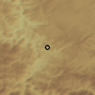 Shaded relief of the 52 km around Orahovo, drawn from the GMTED2010 grid