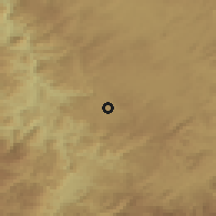 Shaded relief of the 52 km around Osmanbegovo Selo, drawn from the GMTED2010 grid