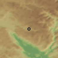 Shaded relief of the 52 km around Bjeloševina, drawn from the GMTED2010 grid