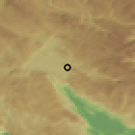 Shaded relief of the 52 km around Ozrinići, drawn from the GMTED2010 grid