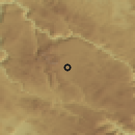Shaded relief of the 52 km around Pašina Voda, drawn from the GMTED2010 grid