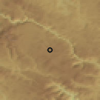 Shaded relief of the 52 km around Pašino Polje, drawn from the GMTED2010 grid