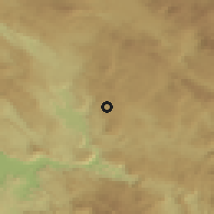 Shaded relief of the 52 km around Pilatovci, drawn from the GMTED2010 grid