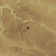 Shaded relief of the 52 km around Pitomine, drawn from the GMTED2010 grid