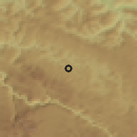 Shaded relief of the 52 km around Pliješevina, drawn from the GMTED2010 grid