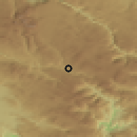 Shaded relief of the 52 km around Boan, drawn from the GMTED2010 grid