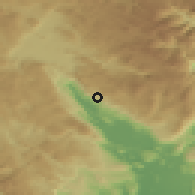 Shaded relief of the 52 km around Podvraće, drawn from the GMTED2010 grid