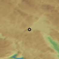Shaded relief of the 52 km around Ponikvica, drawn from the GMTED2010 grid
