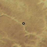 Shaded relief of the 52 km around Premćani, drawn from the GMTED2010 grid