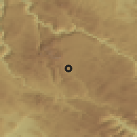 Shaded relief of the 52 km around Provalija, drawn from the GMTED2010 grid