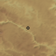 Shaded relief of the 52 km around Pušanjski Do, drawn from the GMTED2010 grid