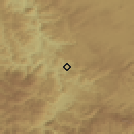 Shaded relief of the 52 km around Radulići, drawn from the GMTED2010 grid