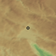 Shaded relief of the 52 km around Rastovac, drawn from the GMTED2010 grid