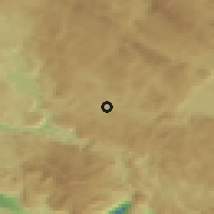 Shaded relief of the 52 km around Riječani, drawn from the GMTED2010 grid