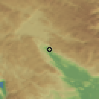 Shaded relief of the 52 km around Rošca, drawn from the GMTED2010 grid