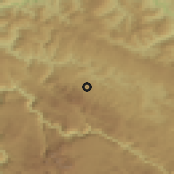 Shaded relief of the 52 km around Šljuke, drawn from the GMTED2010 grid