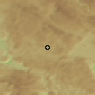 Shaded relief of the 52 km around Smrduša, drawn from the GMTED2010 grid