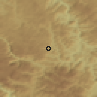 Shaded relief of the 52 km around Sokolac, drawn from the GMTED2010 grid